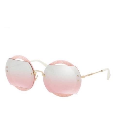 miu miu reveal evolution smu02ts|MIU MIU REVEAL EVOLUTION MU02TS Gold Raspberry Pink .